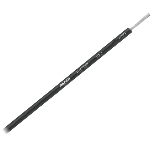 Pacer Black 16 AWG Primary Wire - 25  [WUL16BK-25]