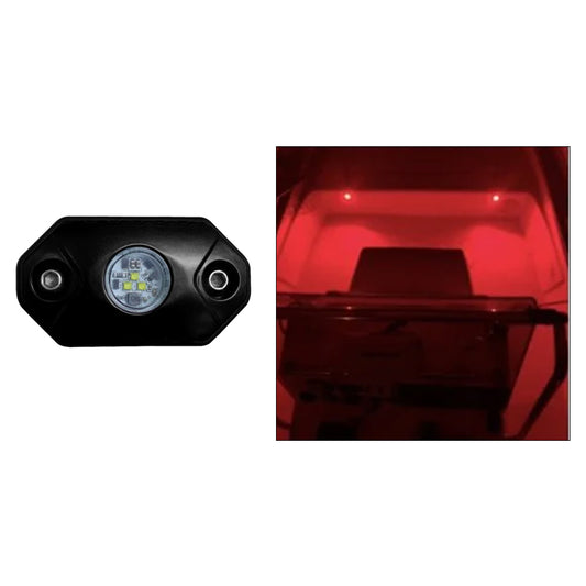 Black Oak Rock Accent Light - Red - Black Housing  [RL-R]