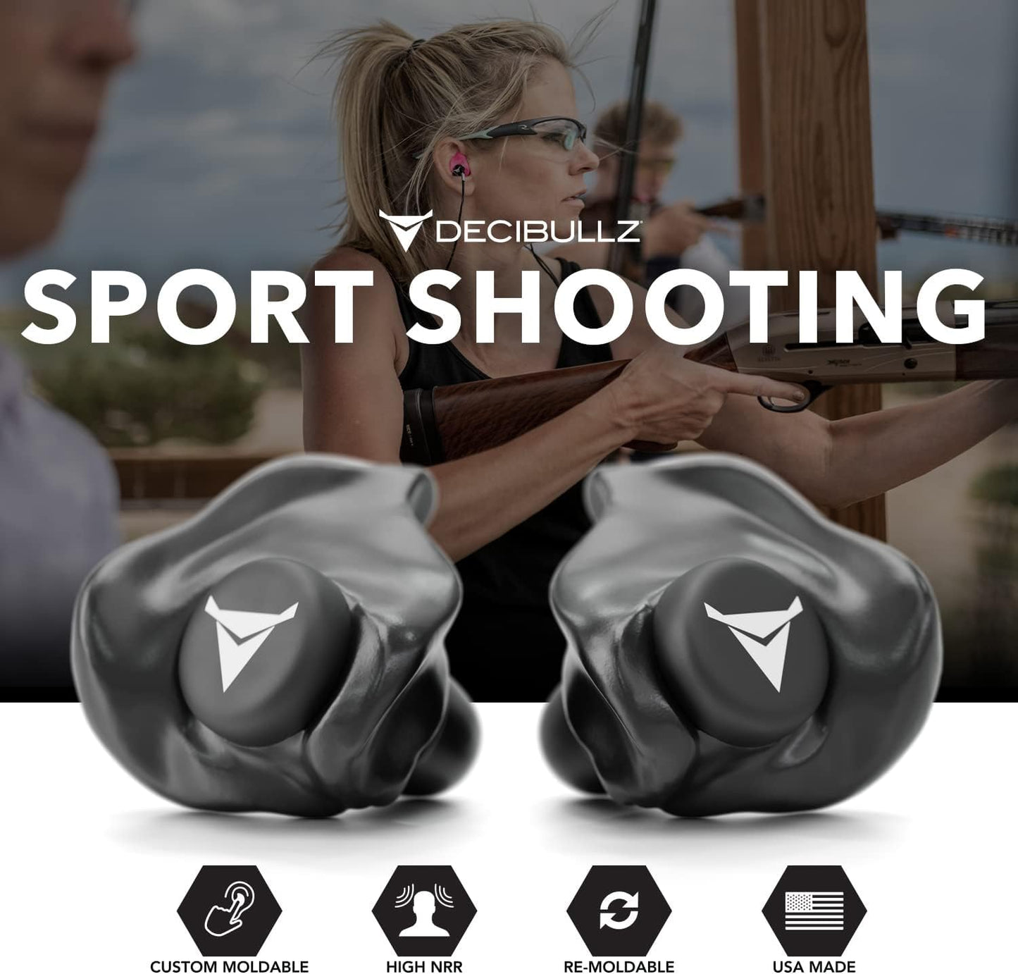 - Custom Molded Earplugs, 31Db Highest NRR, Comfortable Hearing Protection for Shooting, Travel, Swimming, Work and Concerts (Black)