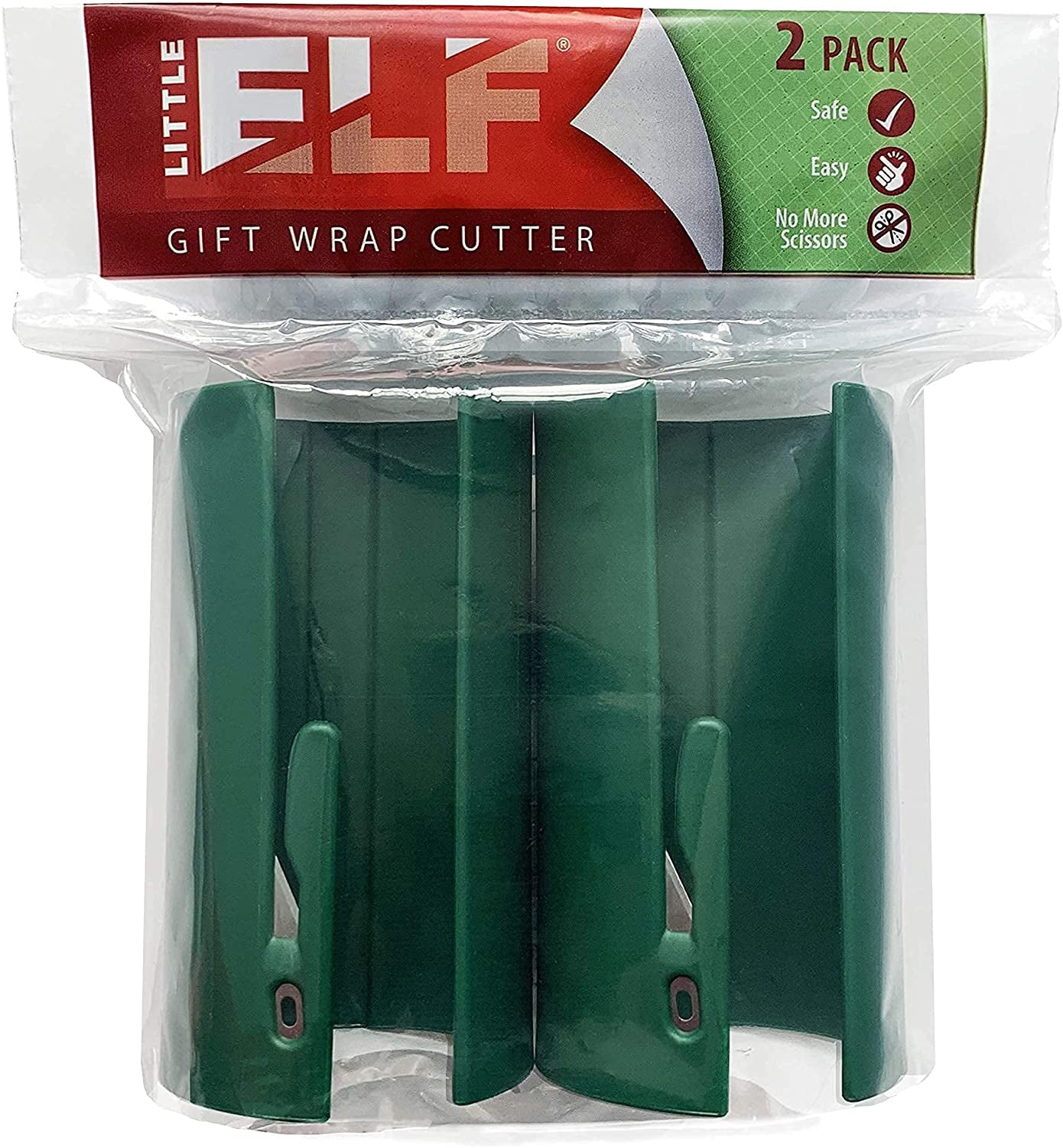 The Original Little ELF Gift Wrap Cutter (2-Pack) | as Seen on Shark Tank | Holiday Wrapping Paper Cutter