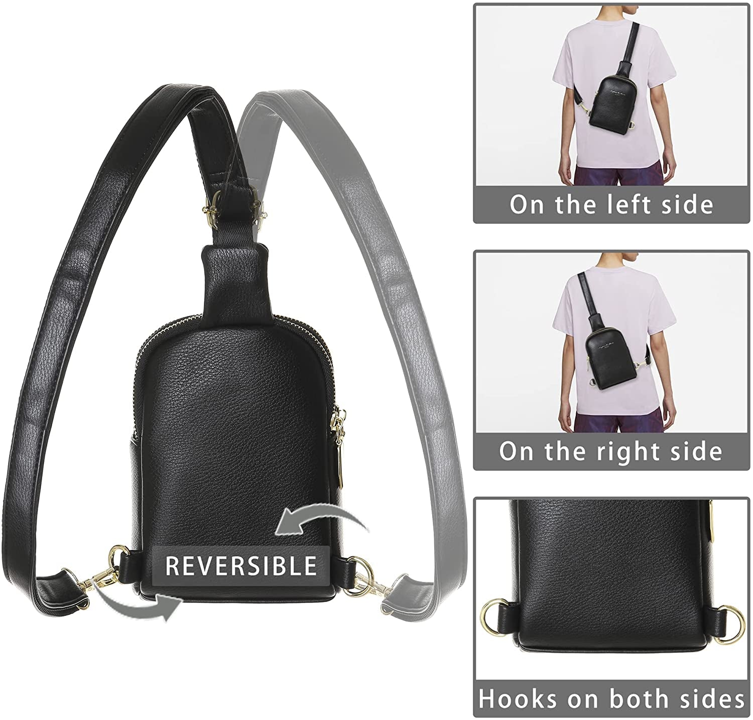 Small Sling Bag Fanny Packs Crossbody Bags Gifts for Women Men