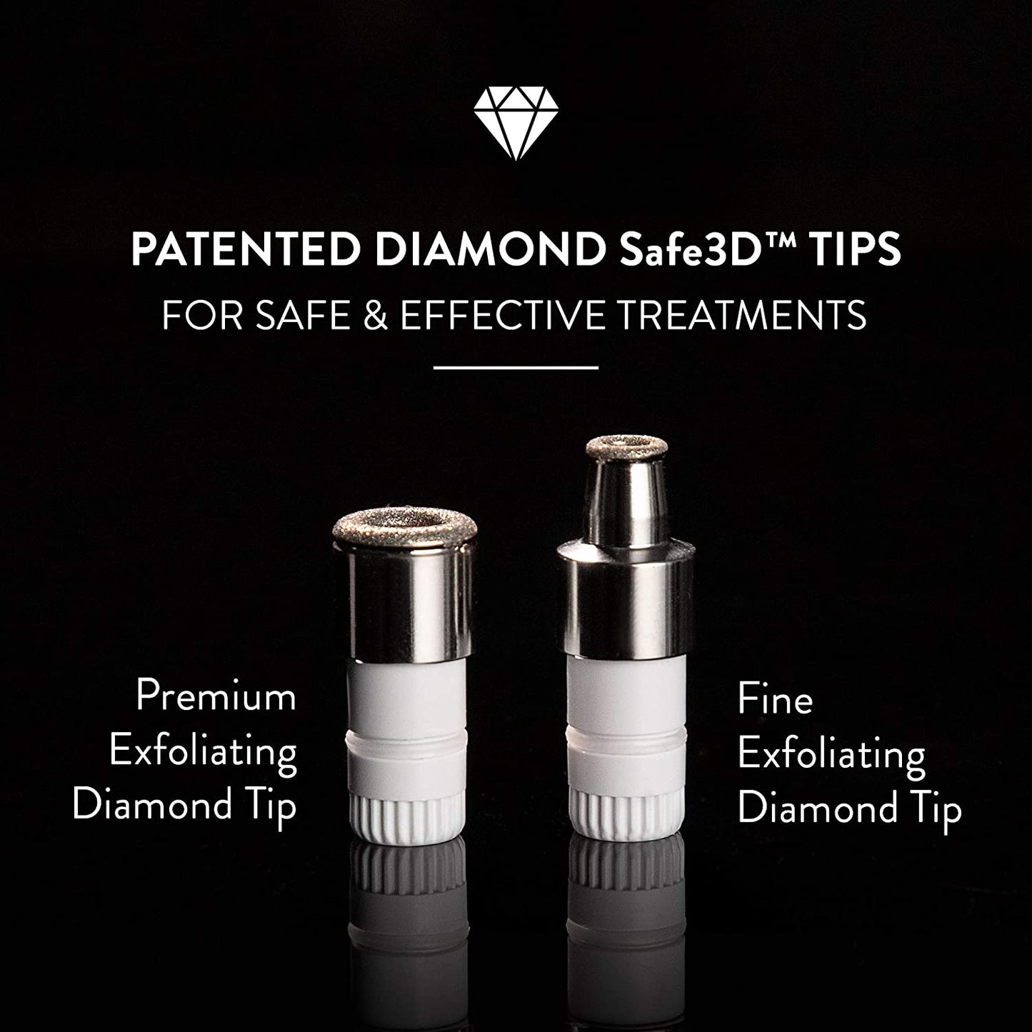 Diamond Microdermabrasion Machine and Suction Tool - Clinical Micro Dermabrasion Kit for Tone Firm Skin, Advanced Home Facial Treatment System & Exfoliator for Bright Clear Skin