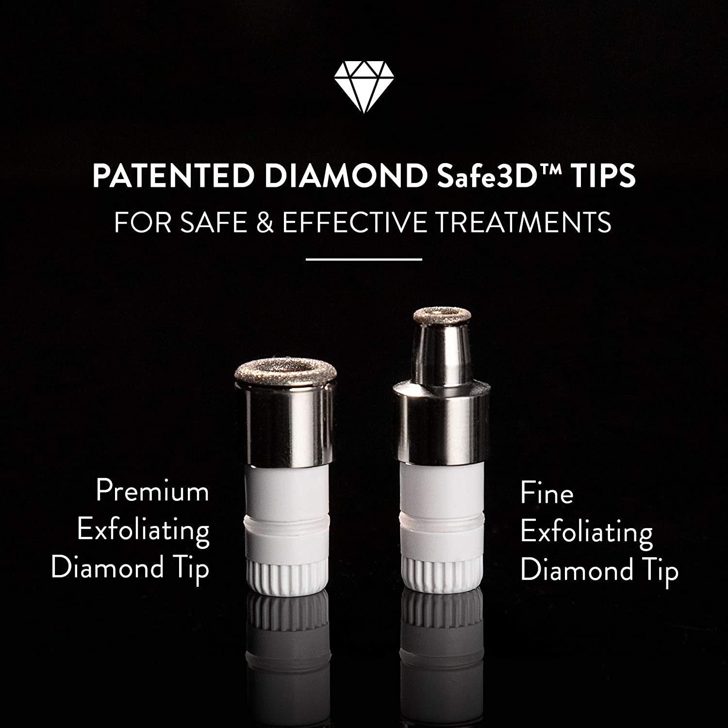 Diamond Microdermabrasion Machine and Suction Tool - Clinical Micro Dermabrasion Kit for Tone Firm Skin, Advanced Home Facial Treatment System & Exfoliator for Bright Clear Skin