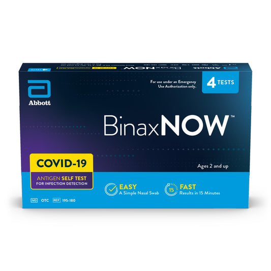 COVID-19 Antigen Self Test, 1 Pack, 4 Tests Total, COVID Test with 15-Minute Results without Sending to a Lab, Easy to Use at Home