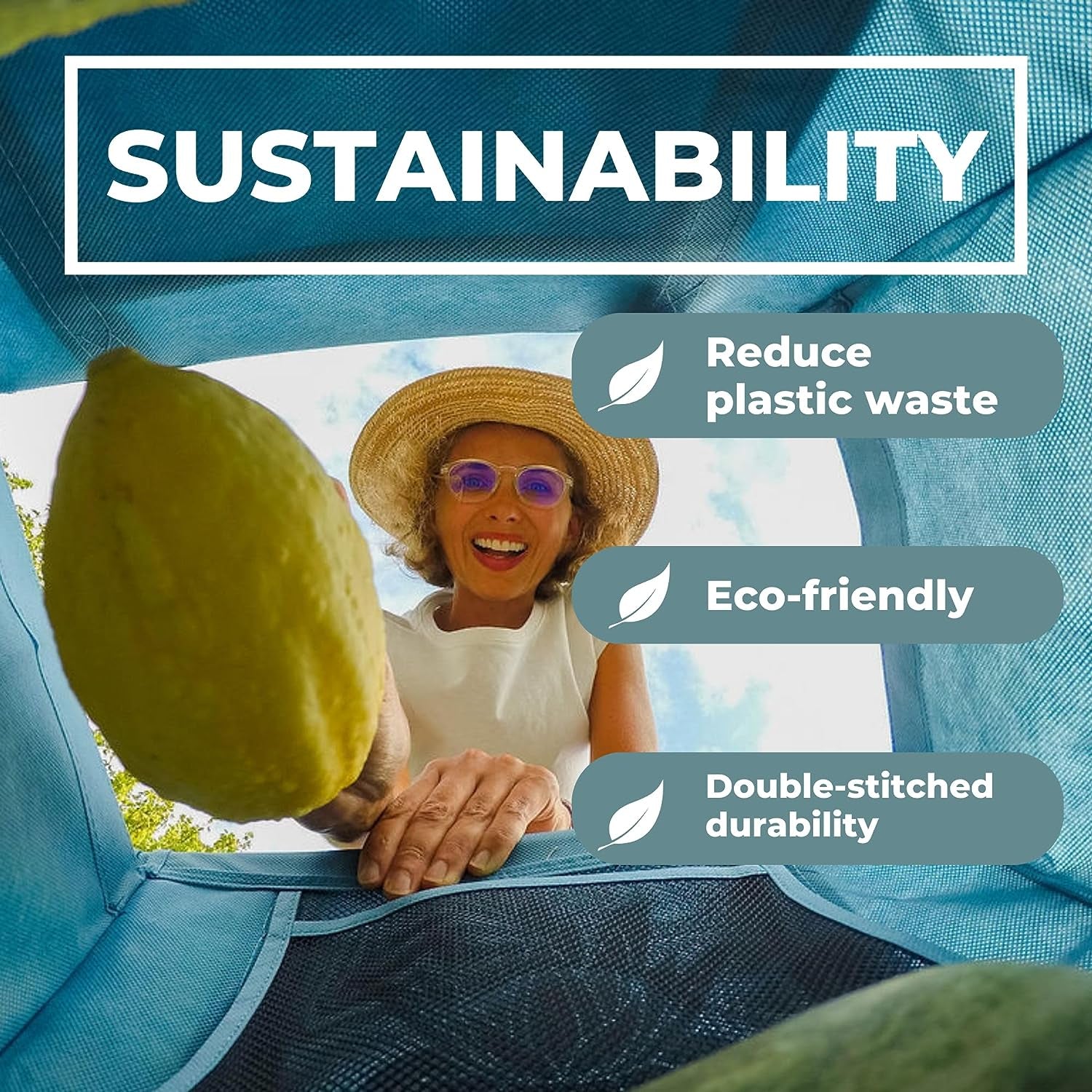 Grocery Store Reusable Easy Cart and Pack Set of 4 -W/Lrg COOLER Bag & Egg/Wine Holder! Reusable Grocery Cart Bags Sized for USA. Washable Eco-Friendly 4-Bag Grocery Tote. (Earth Tones)