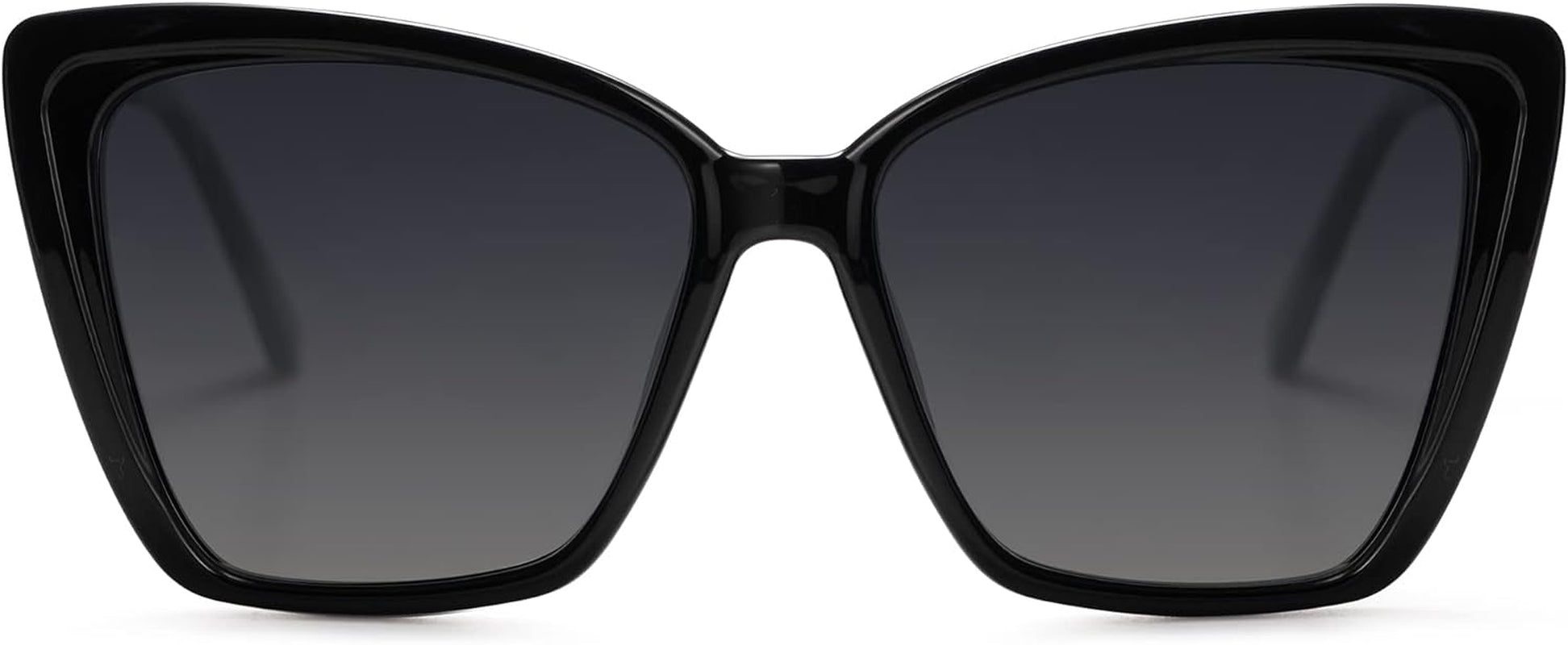 Trendy Polarized Sunglasses for Women Retro Womens Oversized Square Cat Eye Sun Glasses UV Protection SJ2206