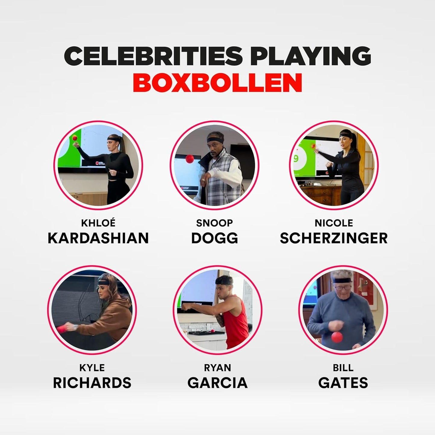 Original with App, Used by Celebrities - MMA Gear Boxing Ball - Boxing Reflex Ball with Adjustable Strap - Interactive the Boxball App Integration - Stocking Stuffer Ideas - 1 Pack