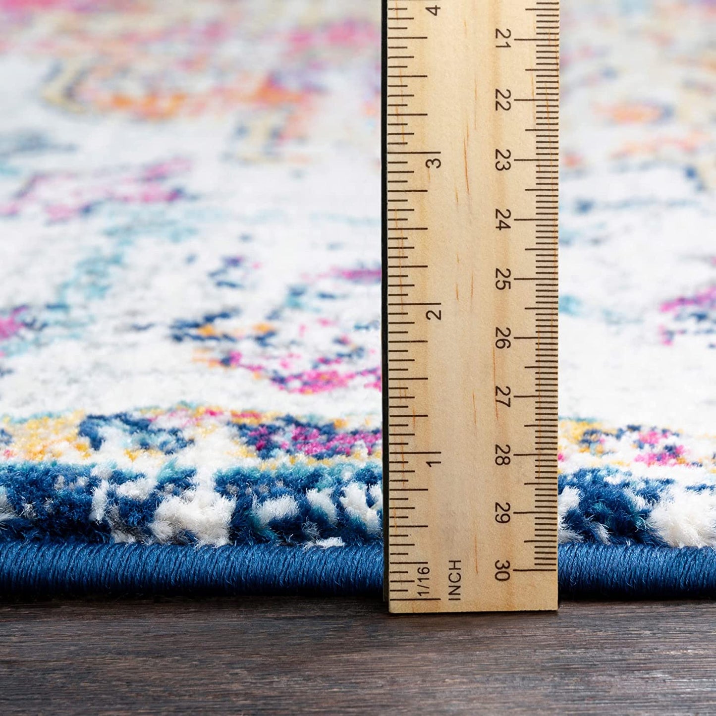 Odelia Vintage Bohemian Area Rug,5'3" X 7'3",Orange/Navy