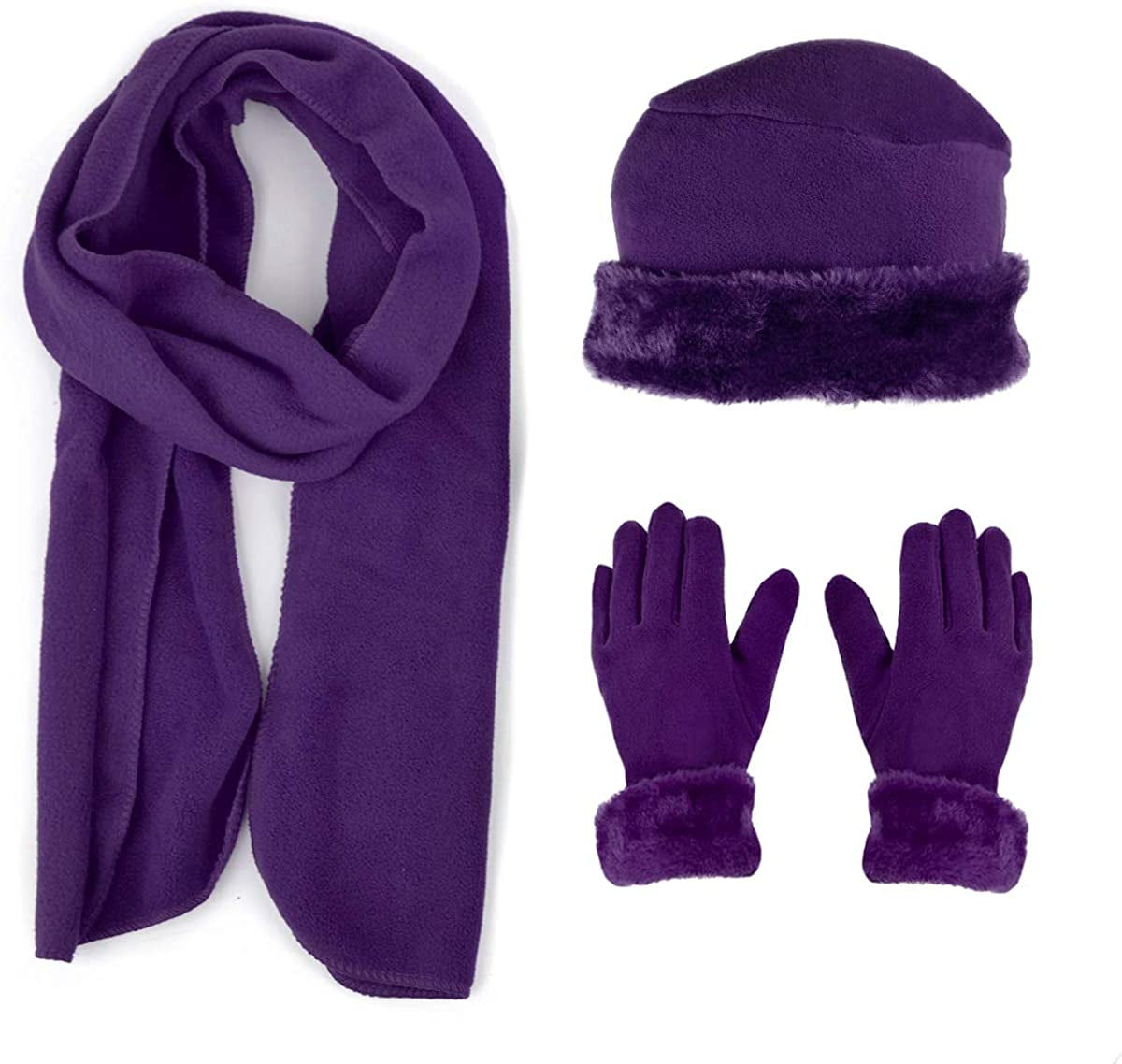 Women'S Warm Fleece Winter - Women'S Hat and Glove Set + Hats Gloves Scarves for Women