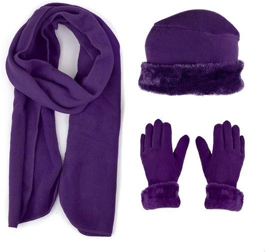 Women'S Warm Fleece Winter - Women'S Hat and Glove Set + Hats Gloves Scarves for Women