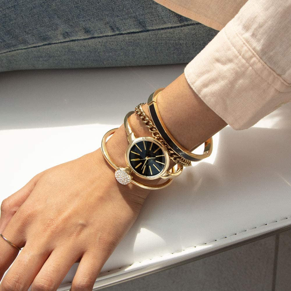 Women'S Bangle Watch and Bracelet Set, AK/1470