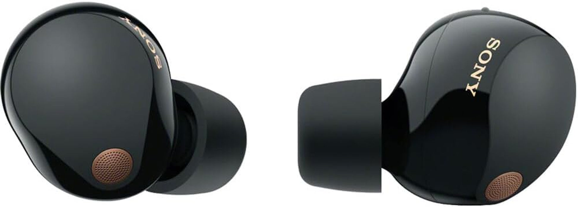 Sony WF-1000XM5 Industry Leading Noise Canceling Truly Wireless Earbuds (Black) Bundle with Silicone Case (Red), Memory Foam Ear Tips, USB-A to USB-C Cable & 1 YR CPS Enhanced Protection Pack