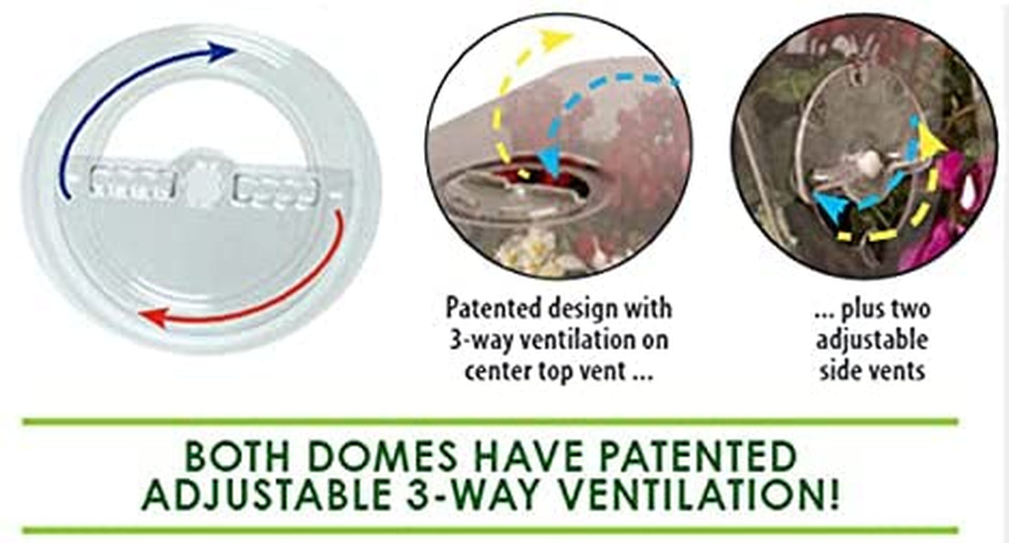 Jump Start CK64050 Germination Station W/Heat Mat Tray, 72-Cell Pack, One Size, 2" Dome
