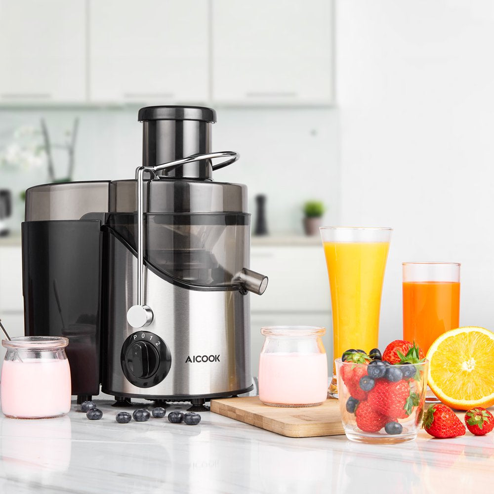 Juicer Extractor Easy Clean, 3 Speeds Control, Stainless Steel BPA Free