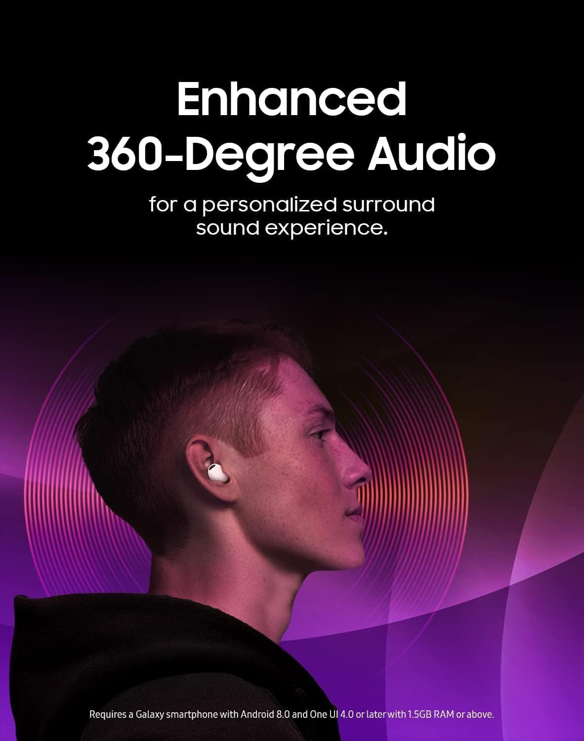 Samsung Galaxy Buds 2 Pro True Wireless Bluetooth Earbuds, Noise Cancelling, Hi-Fi Sound, 360 Audio, Comfort in Ear Fit, HD Voice, Conversation Mode, IPX7 Water Resistant, US Version, Bora Purple