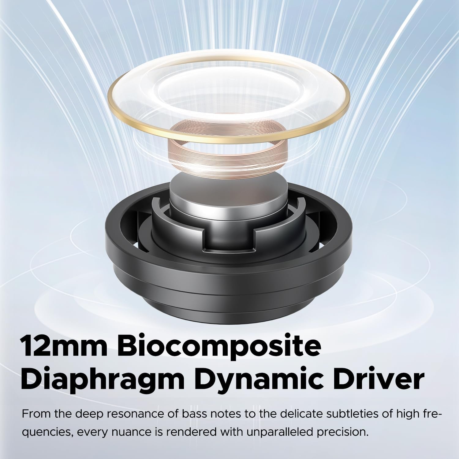 Clear Wireless Earbuds Inexpensive Earbuds, Bluetooth 5.3 Ear Buds 12Mm Drivers 2 Mic with ENC, Clear Calls with Deep Bass, Game Mode, 40H Playtime, IPX4, APP Customize EQ