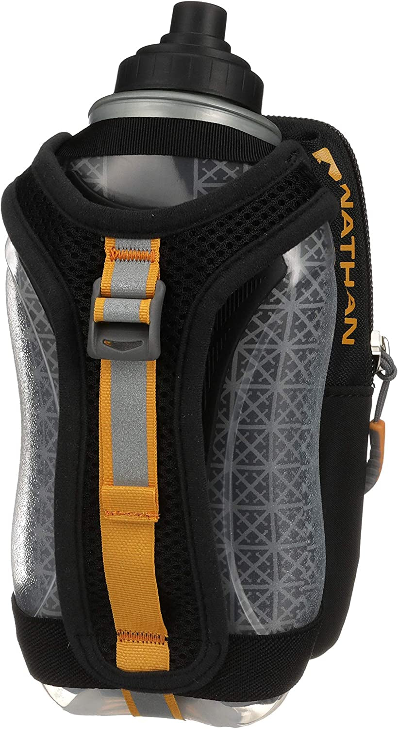 Speedview Flask, Handheld Water Bottle & Phone Case Holder, Insulated for Running & Walking, 18Oz