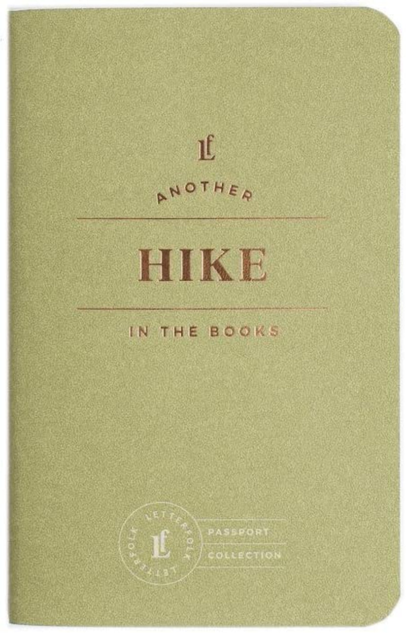 Letterfolk Hike Passport Journal — Pocket-Sized Experience Hiking Book (3.5" W X 5.5" H)