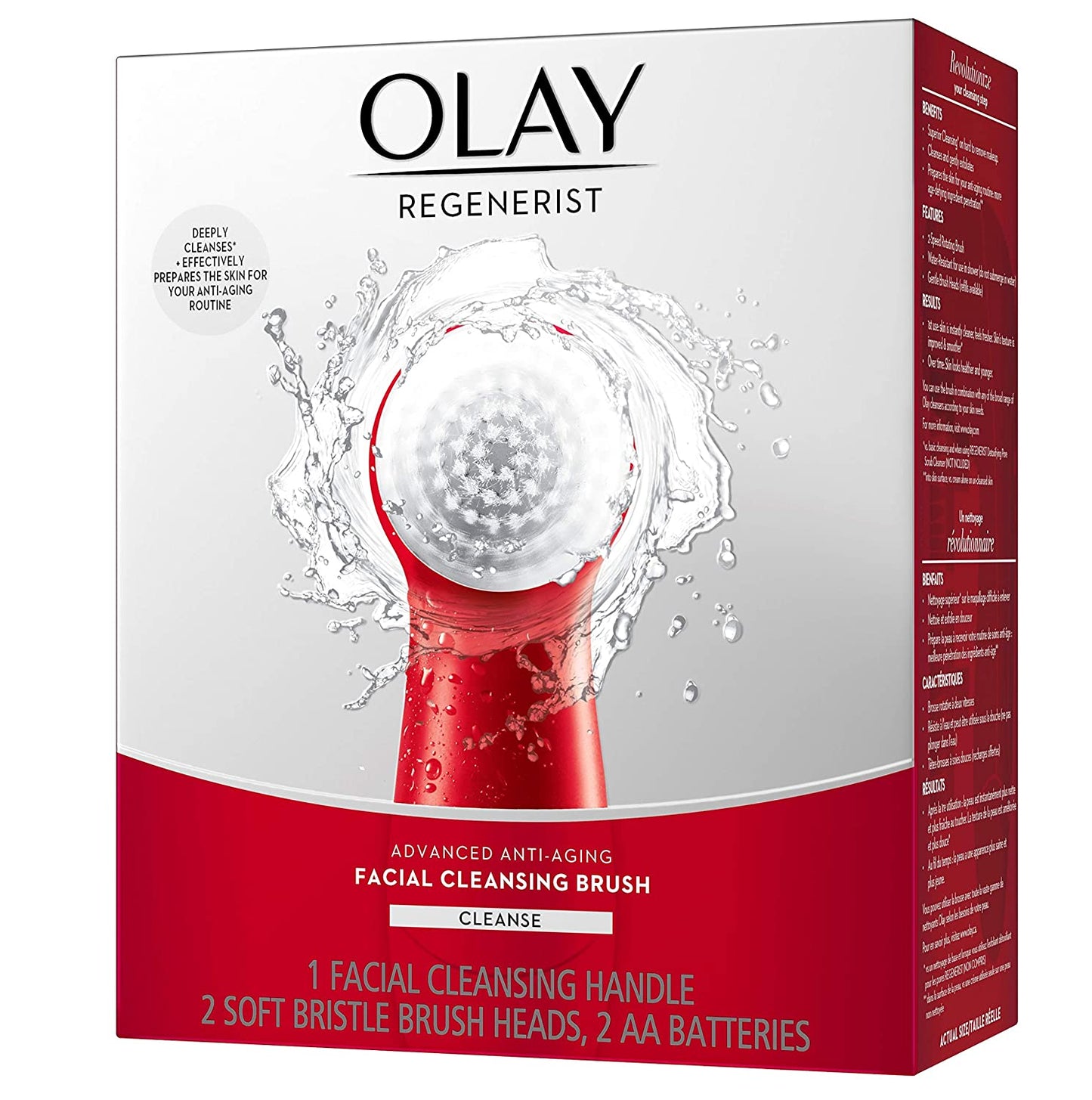 Facial Cleansing Brush by  Regenerist, Face Exfoliator with 2 Brush Heads