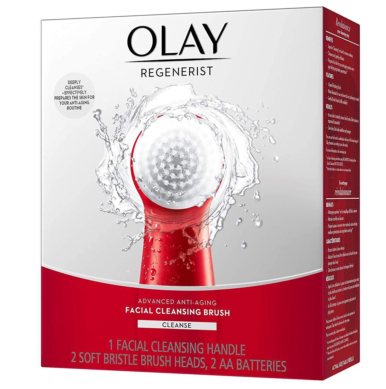 Facial Cleansing Brush by  Regenerist, Face Exfoliator with 2 Brush Heads