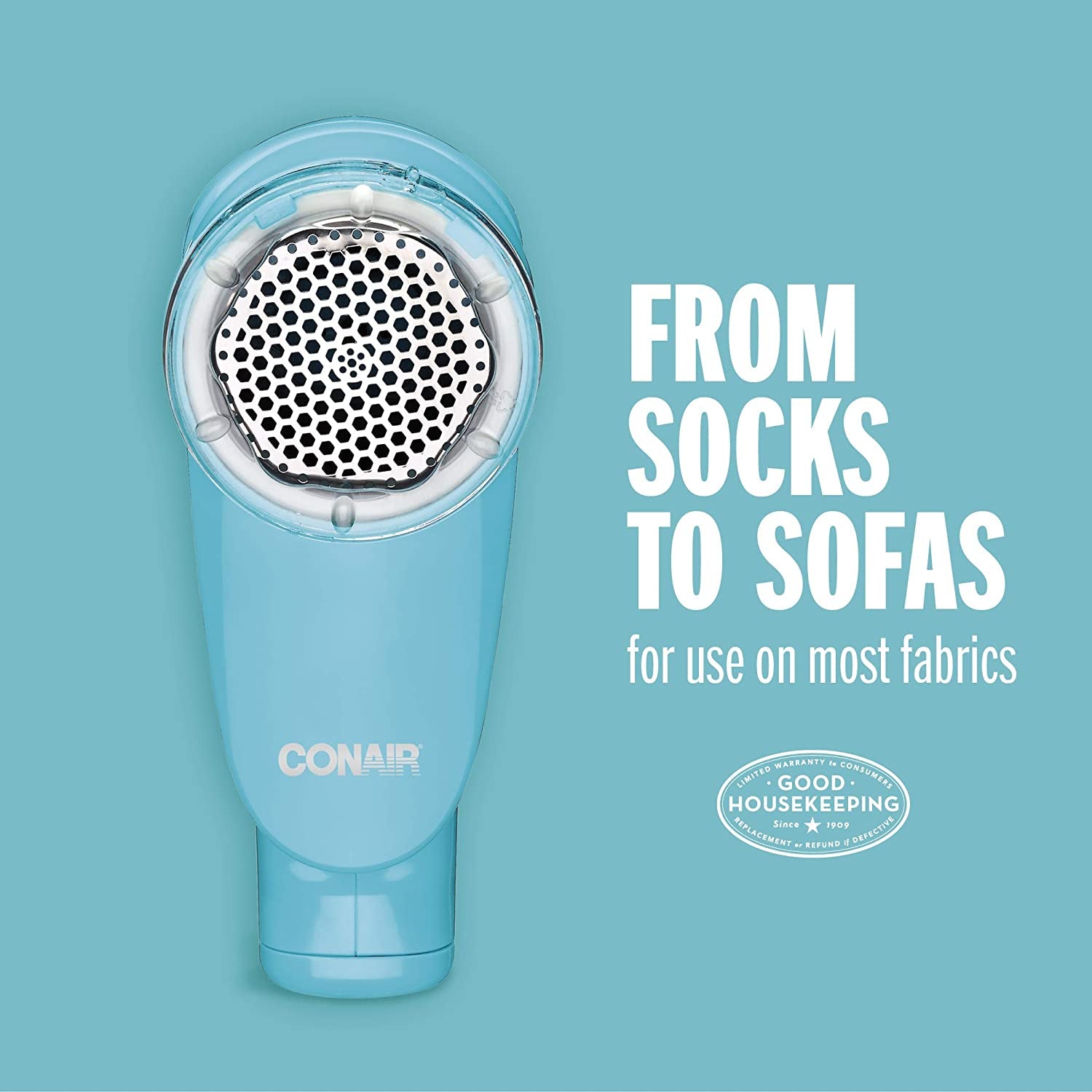 Fabric Shaver - Fuzz Remover, Lint Remover, Battery Operated Fabric Shaver, Blue