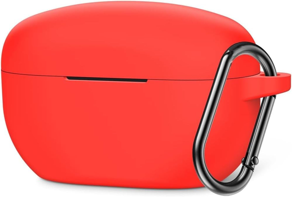 Sony WF-1000XM5 Industry Leading Noise Canceling Truly Wireless Earbuds (Black) Bundle with Silicone Case (Red), Memory Foam Ear Tips, USB-A to USB-C Cable & 1 YR CPS Enhanced Protection Pack