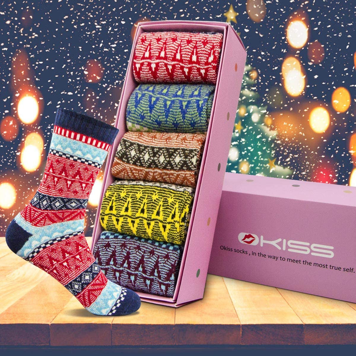 Women Socks Winter - Gifts for Women - Warm Thick Soft Wool Socks Christmas Gifts Socks Cozy Crew Socks