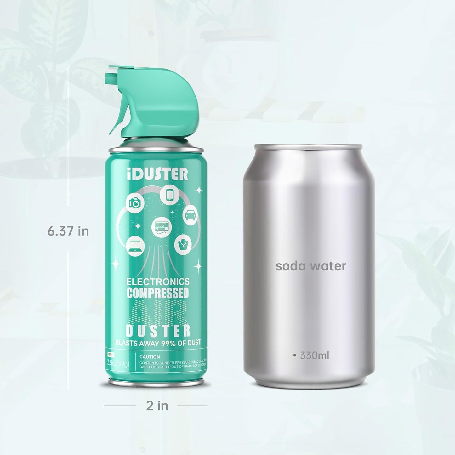 Compressed Canned Air Duster for Computer -  Disposable Electronic Keyboard Cleaner for Cleaning Duster, 2Pcs(3.5Oz)