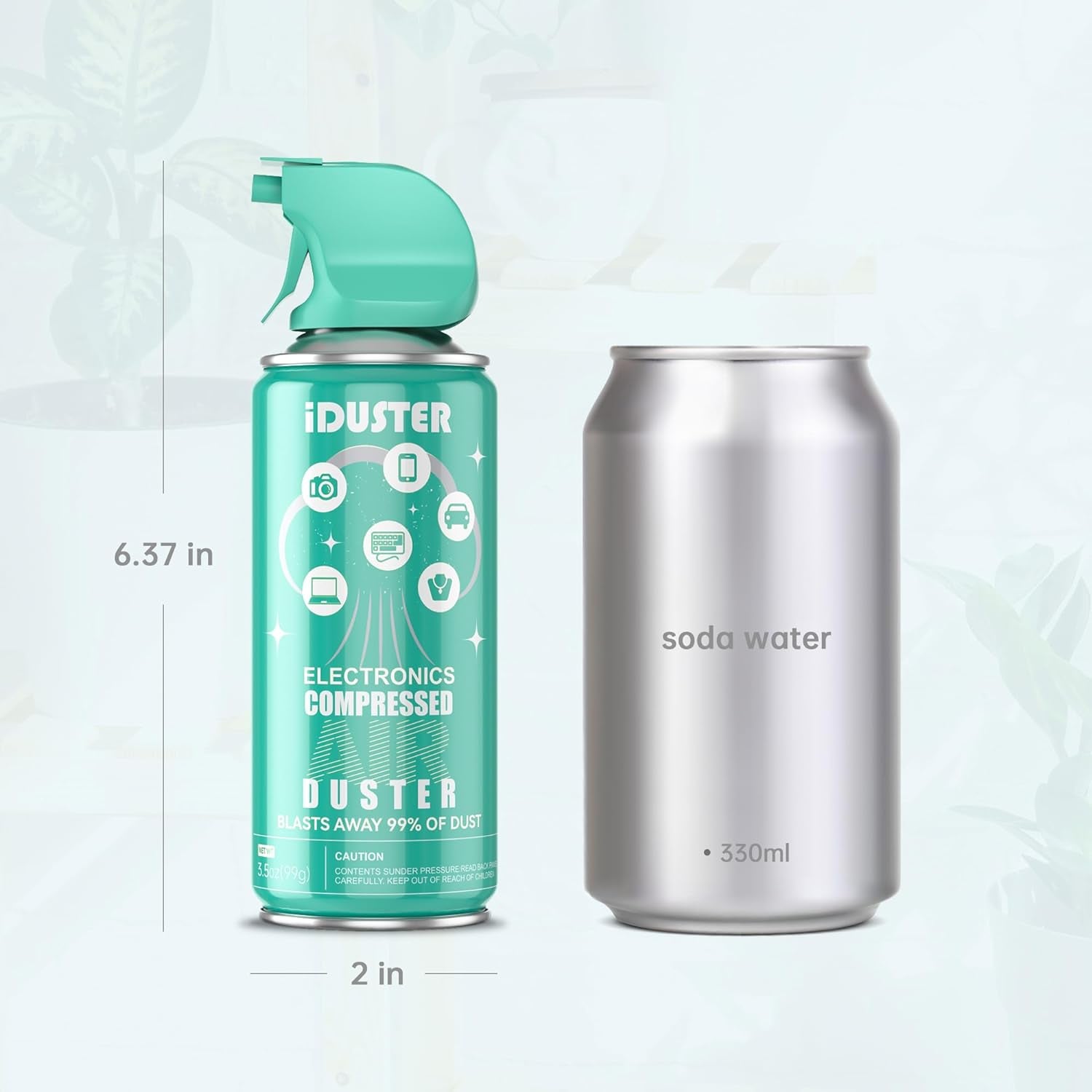 Compressed Canned Air Duster for Computer -  Disposable Electronic Keyboard Cleaner for Cleaning Duster, 2Pcs(3.5Oz)