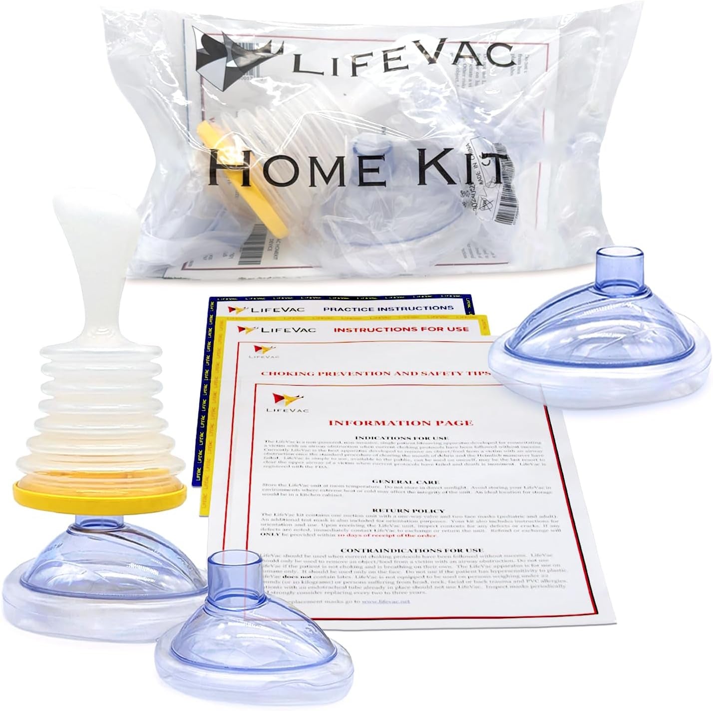 LifeVac Choking Rescue Device for Kids and Adults | Portable Airway As ...