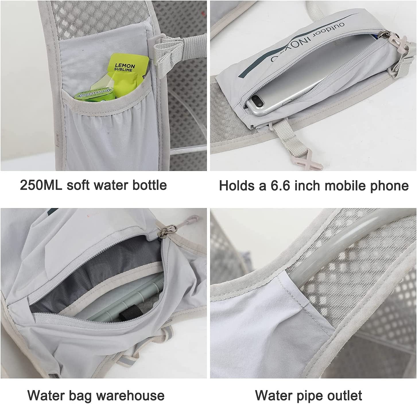 Running Hydration Vest Backpack,Lightweight Insulated Pack with 1.5L Water Bladder Bag Daypack for Hiking Trail Running Cycling Race Marathon for Women Men