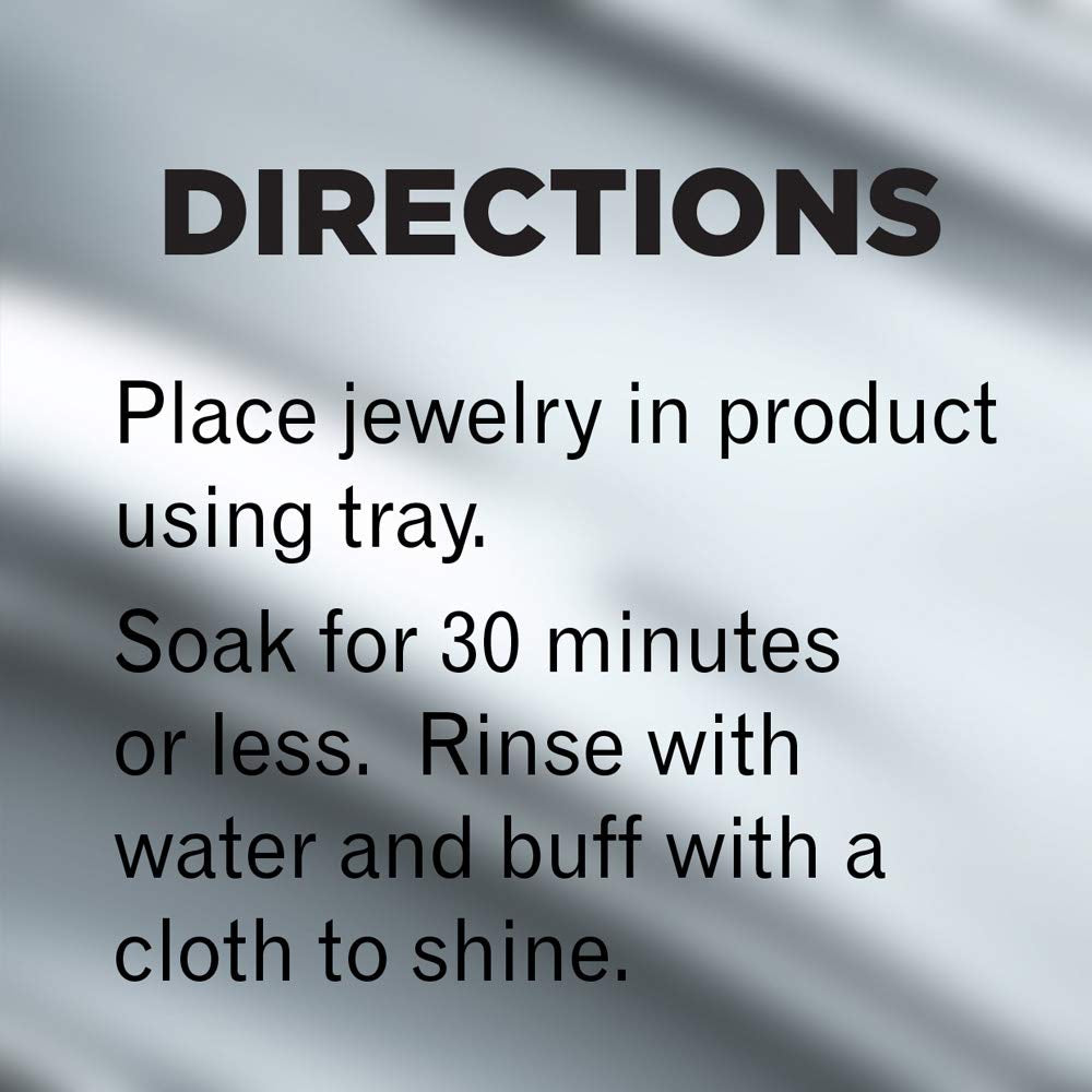 Jewelry Cleaner Liquid Â€Œ Restores Shine and Brilliance to Gold, Diamond, Platinum Jewelry and Precious Stones Â€Œ 6 Ounce