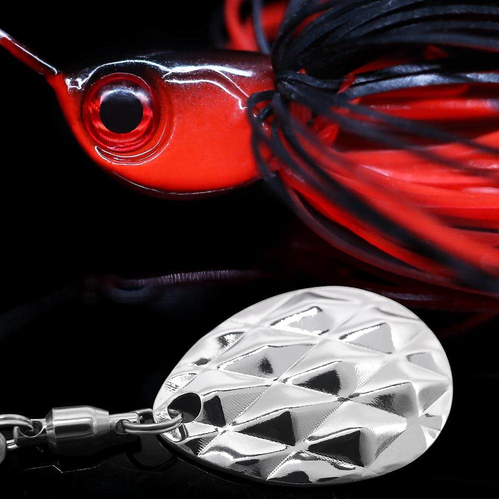 Mini-Spinner-Baits-For-Bass-Fishing-Lures-Colorado-Spinnerbait-Top-Water-Fishing-Lures-Micro-Spinner-Smallmouth-Bass-Lure Small Water Hard Baits Pan Fish Bait Crappie Lures Sets 1/8Oz