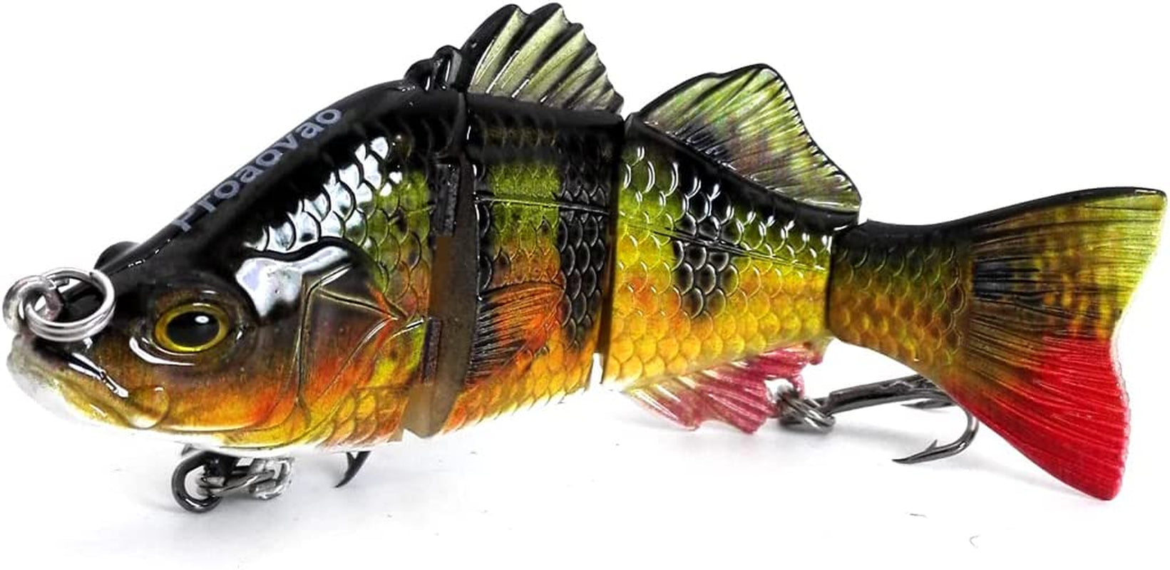 Lifelike 3 Fishing Lures for Bass Trout Perch- Jointed Swimbait Hard Bait Freshwater Saltwater Fishing Gear Tackle Lures Kit