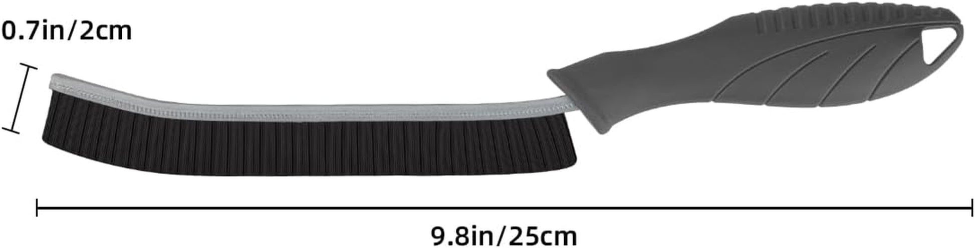 Hard Bristle Crevice Cleaning Brush - Multifunctional Gap Cleaning Brush, Cleaning Tools for Household Use, Home, Kitchen, Bathroom, Window, Vehicle, Faucets, Toilet, Grout (Black Handles)