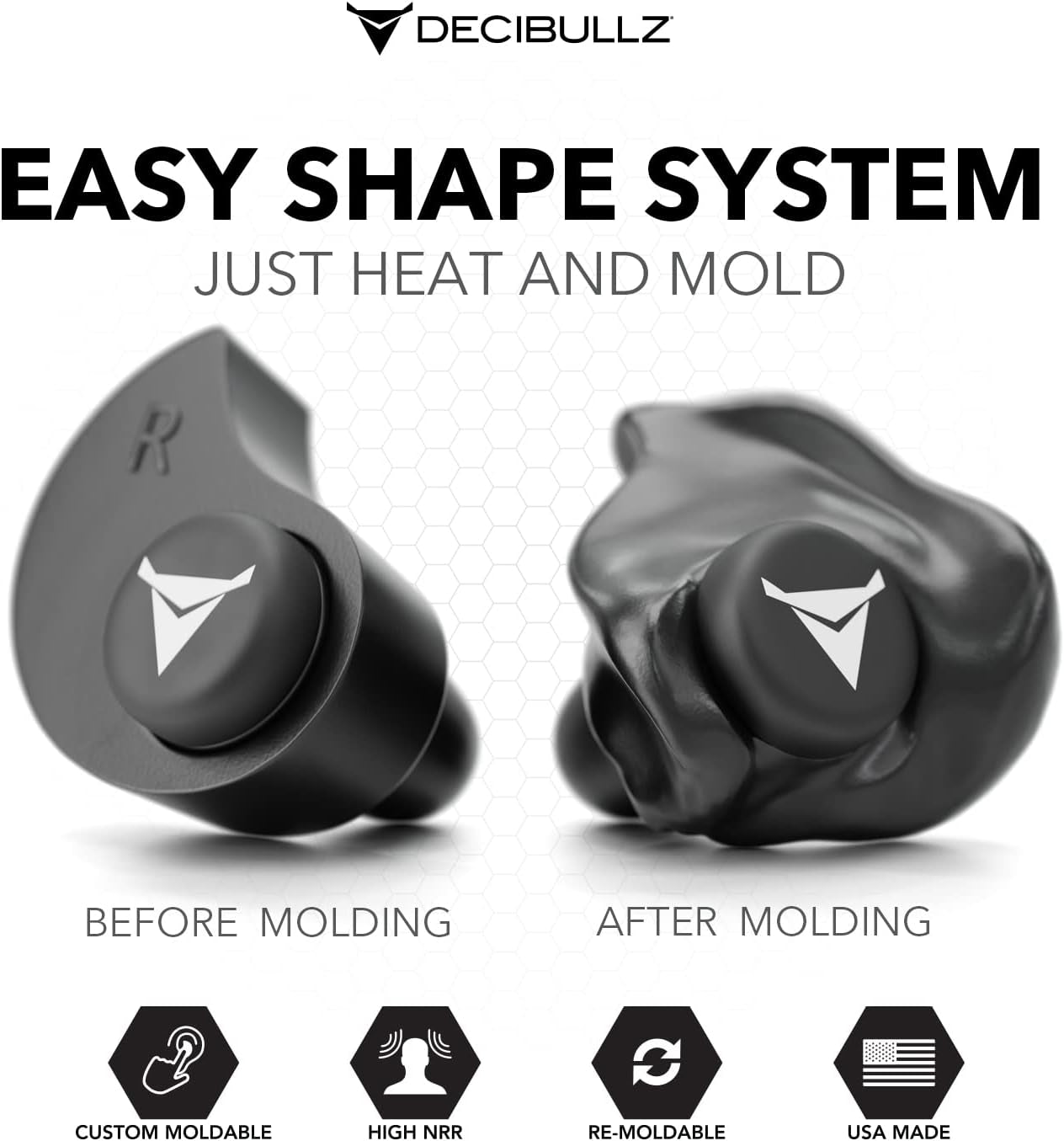 - Custom Molded Earplugs, 31Db Highest NRR, Comfortable Hearing Protection for Shooting, Travel, Swimming, Work and Concerts (Black)
