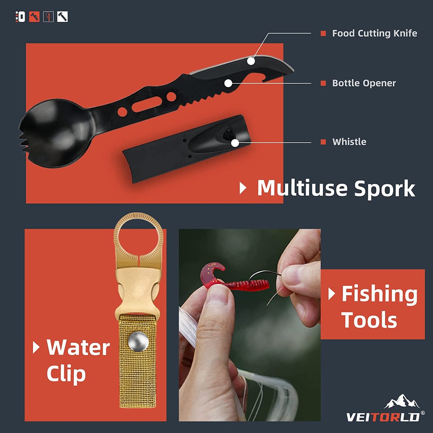 Gifts for Men Dad Him Christmas, Survival Gear and Equipment 12 in 1, Survival Kits, Cool Unique Fishing Hunting Birthday Gift for Husband Teen Boy Boyfriend Women, Stocking Stuffers for Men