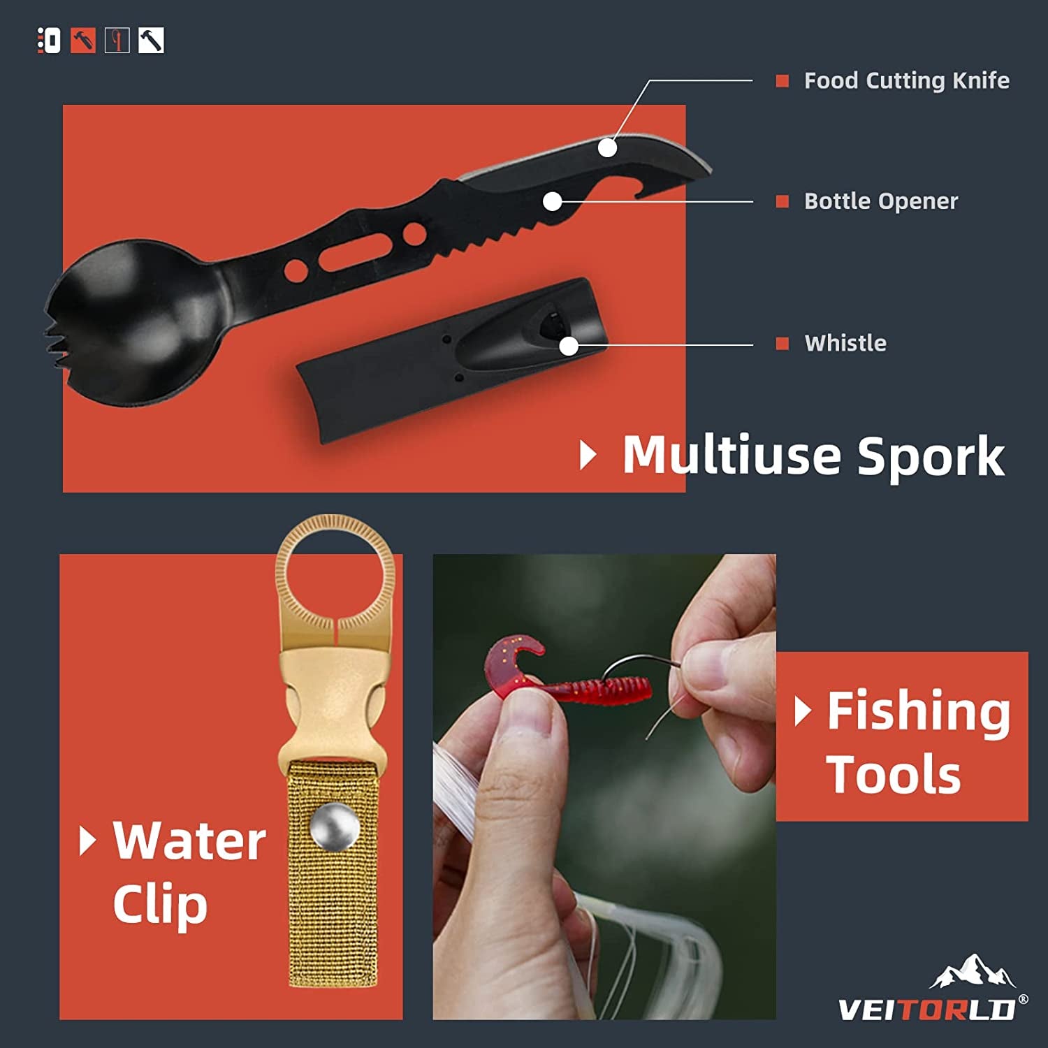 Gifts for Men Dad Him Christmas, Survival Gear and Equipment 12 in 1, Survival Kits, Cool Unique Fishing Hunting Birthday Gift for Husband Teen Boy Boyfriend Women, Stocking Stuffers for Men