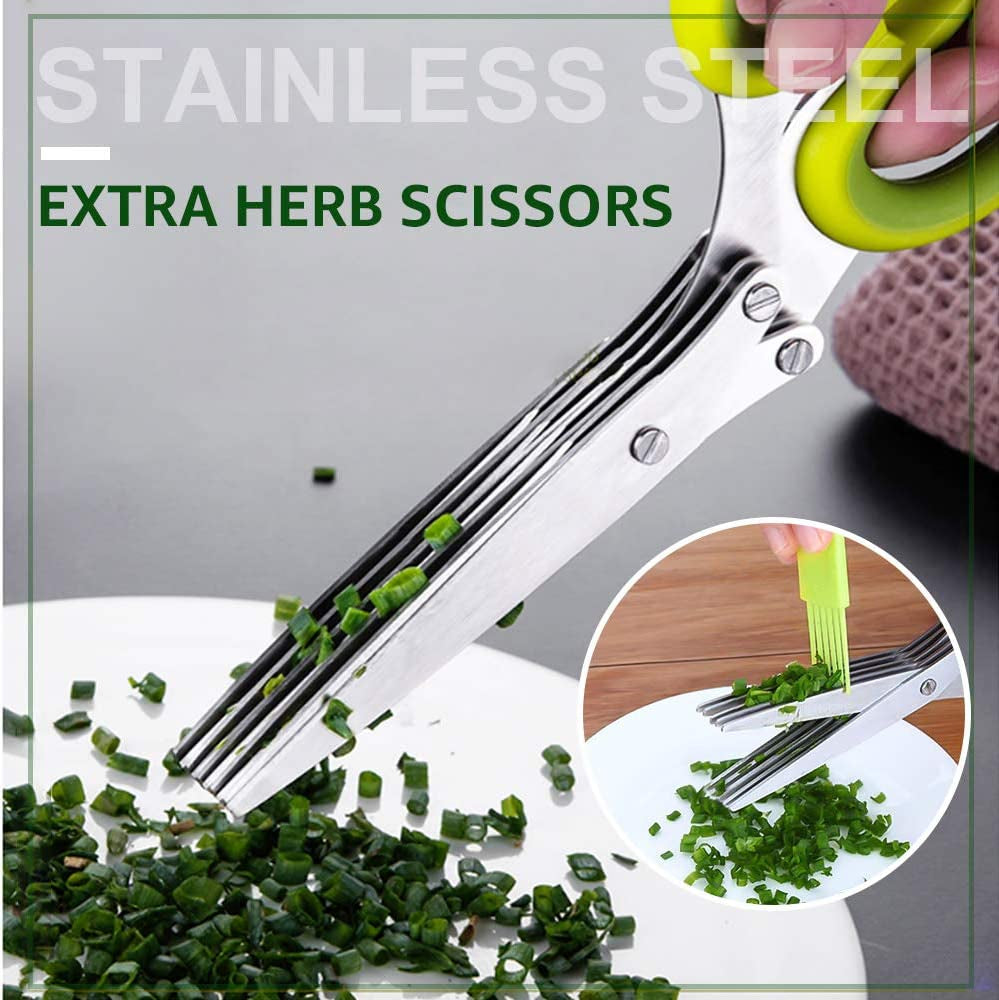 Kitchen Shears 2 Pack,Multi Function Kitchen Scissors Heavy Duty 304 Stainless Steel,For Chicken,Meat,Fish