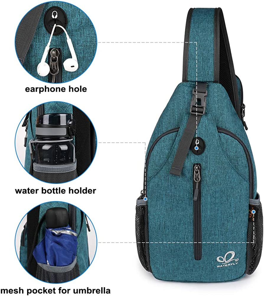 Crossbody Sling Backpack Sling Bag Travel Hiking Chest Bag Daypack