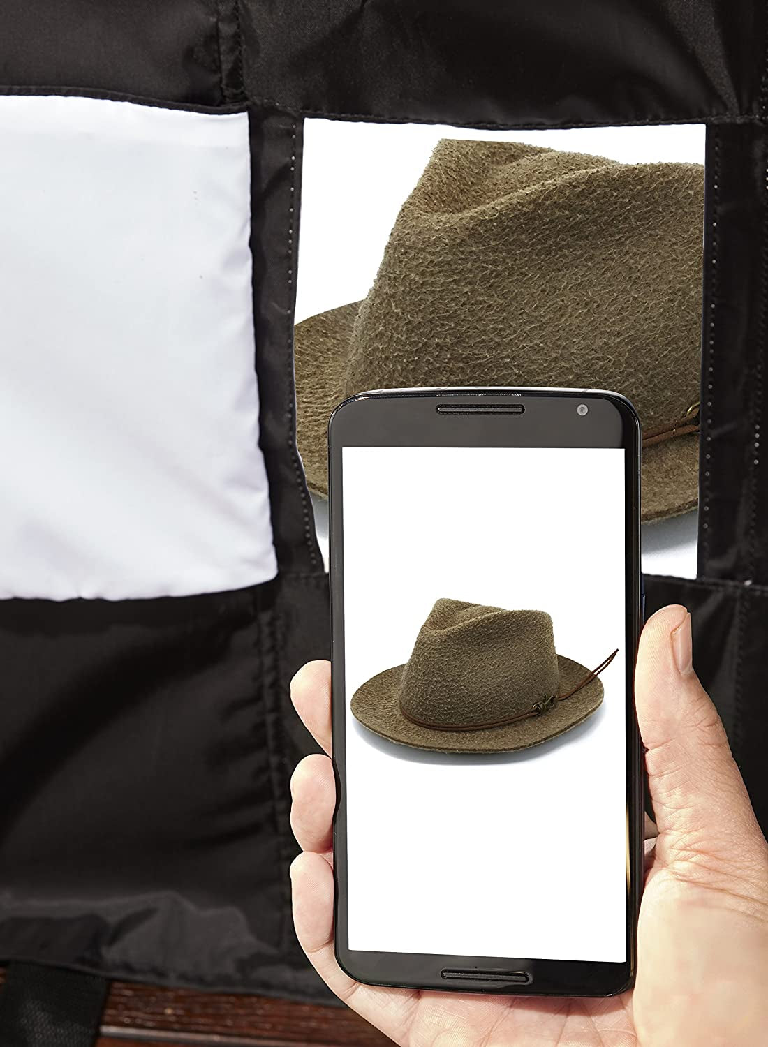 Portable Foldable Photo Studio Box with LED Light - 25 X 30 X 25 Inches