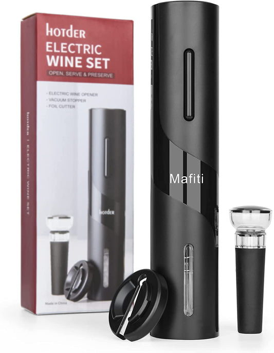 Wine Bottle Opener Stopper Electric Automatic Wine Corkscrew Christmas Gifts Set